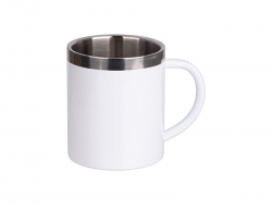 10oz/300ml Sublimation Stainless Steel Mug (White)