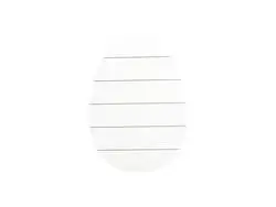 Sublimation Blanks Easter Egg Shaped MDF Sign w/ Stripes (27*38*1.5cm)