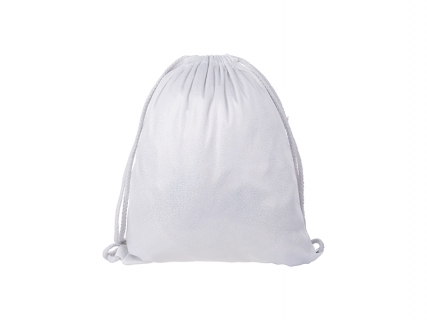 Sublimation Glitter Drawstring Backpack(White)