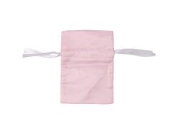 Bolsa Cordão Cetim Cor-de-Rosa (9*14cm)