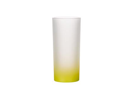 10oz Sublimation Glass Mug (Gradient Color Lemon Yellow)