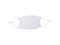 10*15cm Sublimation Kids Face Mask (Full White) with White Strap