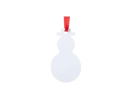 Sublimation Blank Metal Snowman Ornament (6*10.6cm)