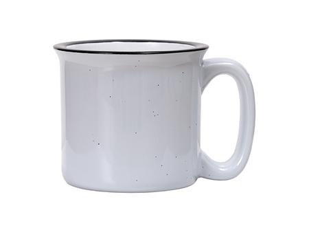 Taza de esmalte cerámico de 13 oz / 400 ml (patrón gris claro)Cantidad mínima: 1008 unidades