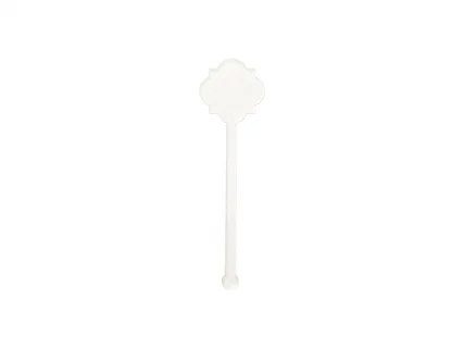 Sublimation Blanks Acrylic Drink Stirrers (3*10.5*0.4cm,Flower Shape)