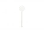 Sublimation Blanks Acrylic Drink Stirrers (3*10.5*0.4cm,Flower Shape)