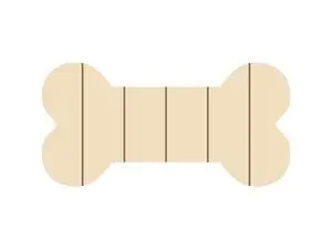 Sublimation Blanks Bone Shaped Sign (25.4*12.7*1.5cm)