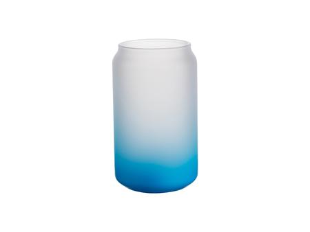 Sublimation 13oz/400ml  Glass Mugs Gradient Light Blue