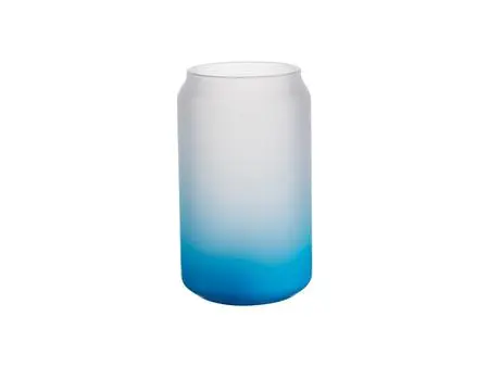Sublimation 13oz/400ml  Glass Mugs Gradient Light Blue