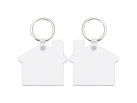 Sublimation Blanks Hardboard Key Ring (House)