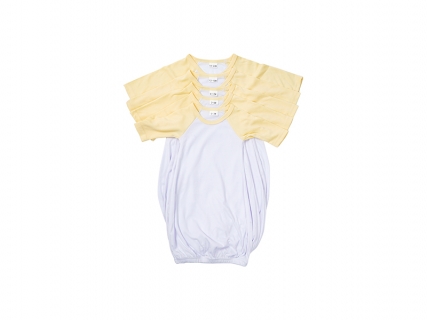 Pijama Bebé Manga Larga Raglán Talla XL (Amarillo,12-18M)