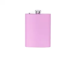 8oz/240ml Stainless Steel Hip Flask(Pink Matt)
