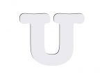 Sublimation HB Letters - U (MOQ: 36)