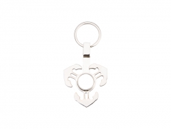 Chaveiro Spinner (Âncora, Prateado)