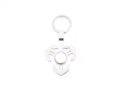 Chaveiro Spinner (Âncora, Prateado)