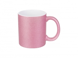 Sublimation 11oz/330ml Glitter Mug (Pink)