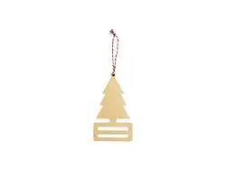 Portabilletes de madera contrachapada sublimación (9,2 * 16,2 * 0,4 cm, forma de árbol de Navidad)