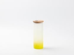 17oz/500ml Sublimation Blanks Glass Skinny Tumbler (Frosted, Gradient Color)