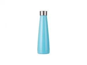 Sublimation 14oz/420ml Stainless Steel Pyramid Shaped Bottle (Blue)