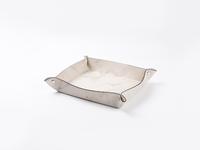 Engraving Leather Tray(Marbling W/ Black, 20*24cm)