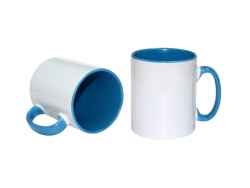 Sublimation 10oz Inner Rim Color Mug(Light Blue)