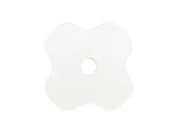 Sublimation Blanks Hardboard Name Tag (8.1*8.1*0.3cm,Lucky Clover Shape)