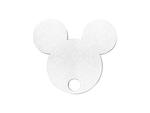Sublimation Blanks HB Glitter Name Tag for 40oz Stanley Tumbler (8.4*7.2*0.3cm, Mickey Shape)