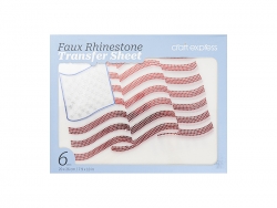 Faux Rhinestone Transfer Sheet 6pcs(National Flag)