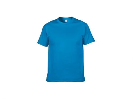 Cotton T-Shirt-Medium blue