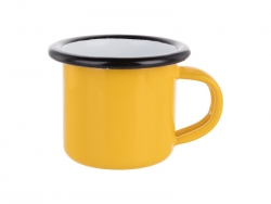 Sublimation 3oz/100ml Enamel Mug (Yellow, Black Edge)