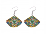 Fan-Shaped Sublimation Shell Earring