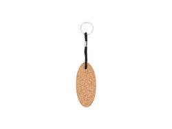 Porta-Chaves Cortiça Gravagem Laser (Oval com ponta)