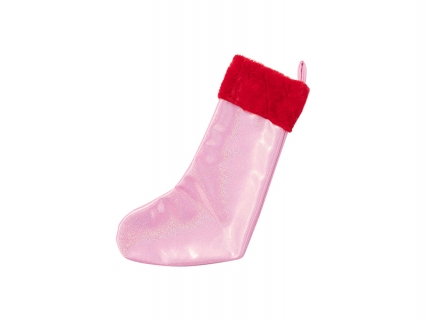 Sublimation Blanks Glitter Christmas Stocking (Pink)