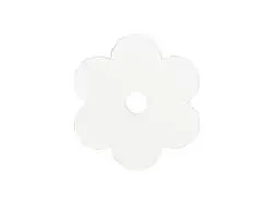 Sublimation Blanks Hardboard Name Tag (8.1*8.1*0.3cm,Peach Blossom Shape)