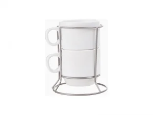 Sublimation 2 piece 6oz Stackable Mug Set