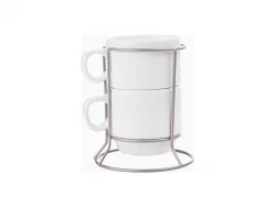 Sublimation 2 piece 6oz Stackable Mug Set