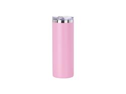Garrafa Inox 20oz/600ml Coberto em Pó (Cor-de-Rosa)