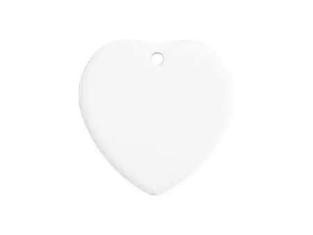 UV Bisque Ceramic Ornament (Heart shape,6.7*6.7cm)