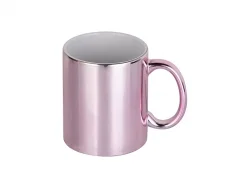 Taza Cerámica Rosa Plateada 11oz