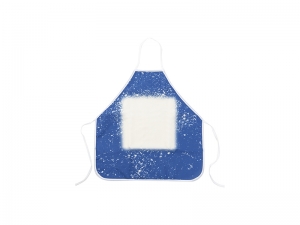 Sublimation Blanks Blue Bleached Starry Linen Apron