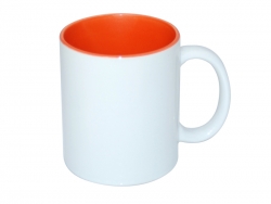 Sublimation 11oz Two-Tone Color Mugs - Orange