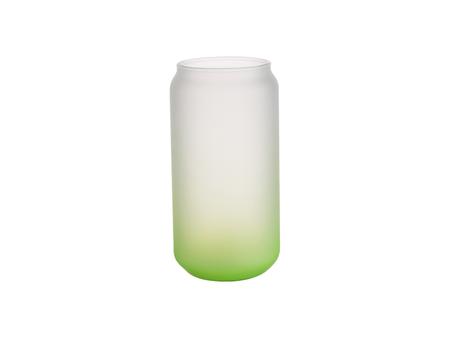Sublimation 18oz/550ml Glass Mugs Gradient Green