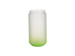 Sublimation 18oz/550ml Glass Mugs Gradient Green