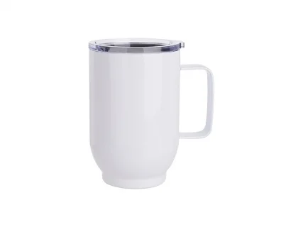 Sublimation 17oz/500ml Stainless Steel Coffee Cup (White)