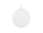 Sublimation 3&quot; Round Ceramic Ornament with Small Gear