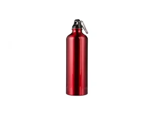 Sublimation 750ml Aluminum Water Bottle - Red