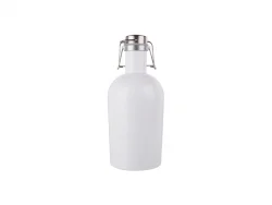 64oz/2000ml Sublimation Growler (White)