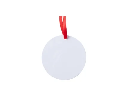 Sublimation Blank Metal Round Ornament (φ7.6cm)