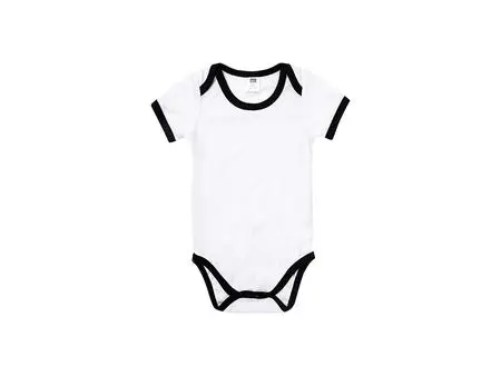Baby Onesie Short Sleeve XXL(Black Edge,18-24M)