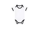 Baby Onesie Short Sleeve XXL(Black Edge,18-24M)